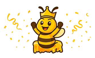Elite Bee mascot asset