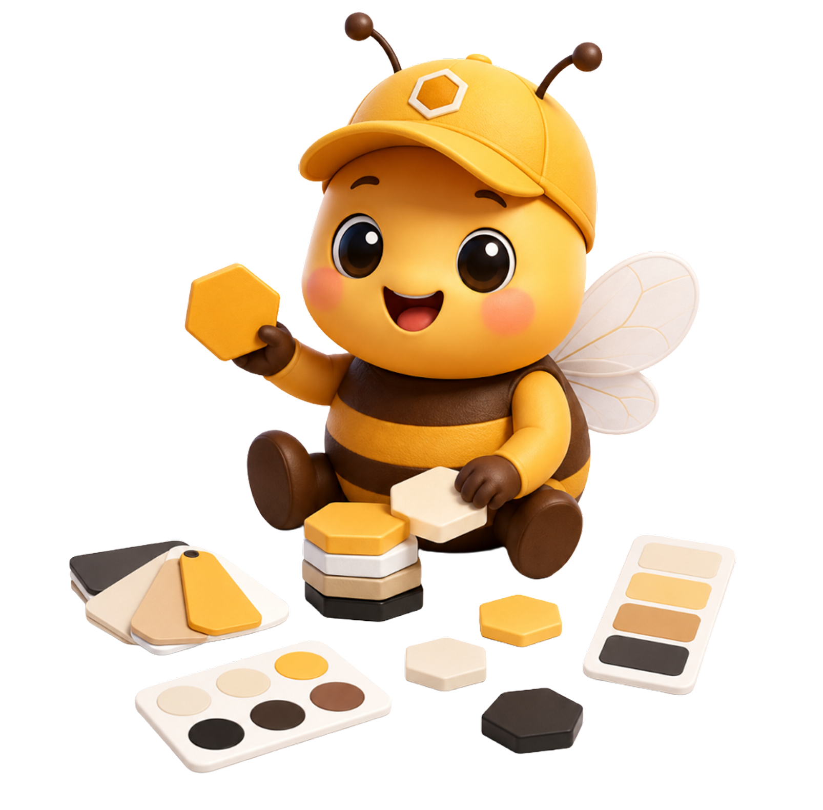 Rookie Bee playing with Luzora colors